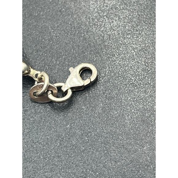 Sterling Silver Evil Eye Multicolor Glass Beads Rhinestone Protection Bracelet - Picture 5 of 10